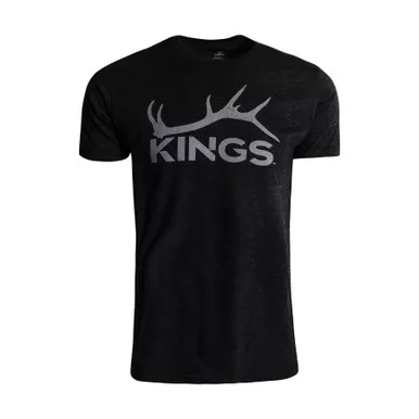 KINGS CAMO Men's Shed Logo Heather Graphite Tee (KSW468-HGP)