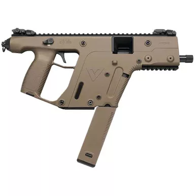 Kriss USA KV10PFD20 Vector SDP Gen2 10mm Auto 33+1 5.50" Black Nitride Threaded Barrel, Flat Dark Earth Picatinny Rail Receiver, FDE Polymer Grip, Glock Magazine Compatible