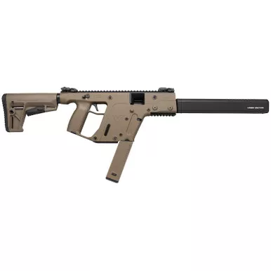 Kriss USA KV90CFD20 Vector CRB G2 9mm Luger 40+1 16" Black Nitride Threaded Barrel, Flat Dark Earth Picatinny Rail Aluminum Receiver, FDE Synthetic 6 Position Stock & Polymer Grip