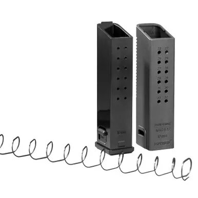 Kriss USA KVAMX2K10BL00 Mag-Ex2 Extension Kit Extended 10mm Auto 33rd Compatible w/Glock 20/40 Gen3-5 15rd Mag Black Polymer