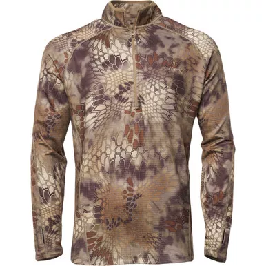 Kryptek 18CROLSZH4 Cronos 1/2 Zip Fleece, Kryptek Highlander Camo, Medium