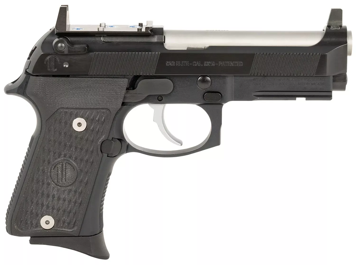 Langdon Tactical 92 Elite LTT Compact 9mm Luger Pistol 4.25" Stainless/Black LTT92CTJRR