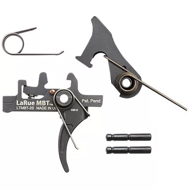 Larue Tactical LTMBT2S MBT-2S Black Two-Stage Curved Fits AR10/AR15