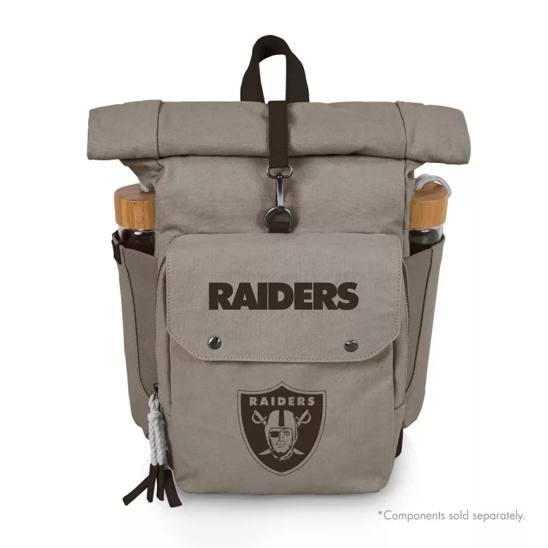 Las Vegas Raiders – Carmel Roll Top Picnic Backpack Cooler