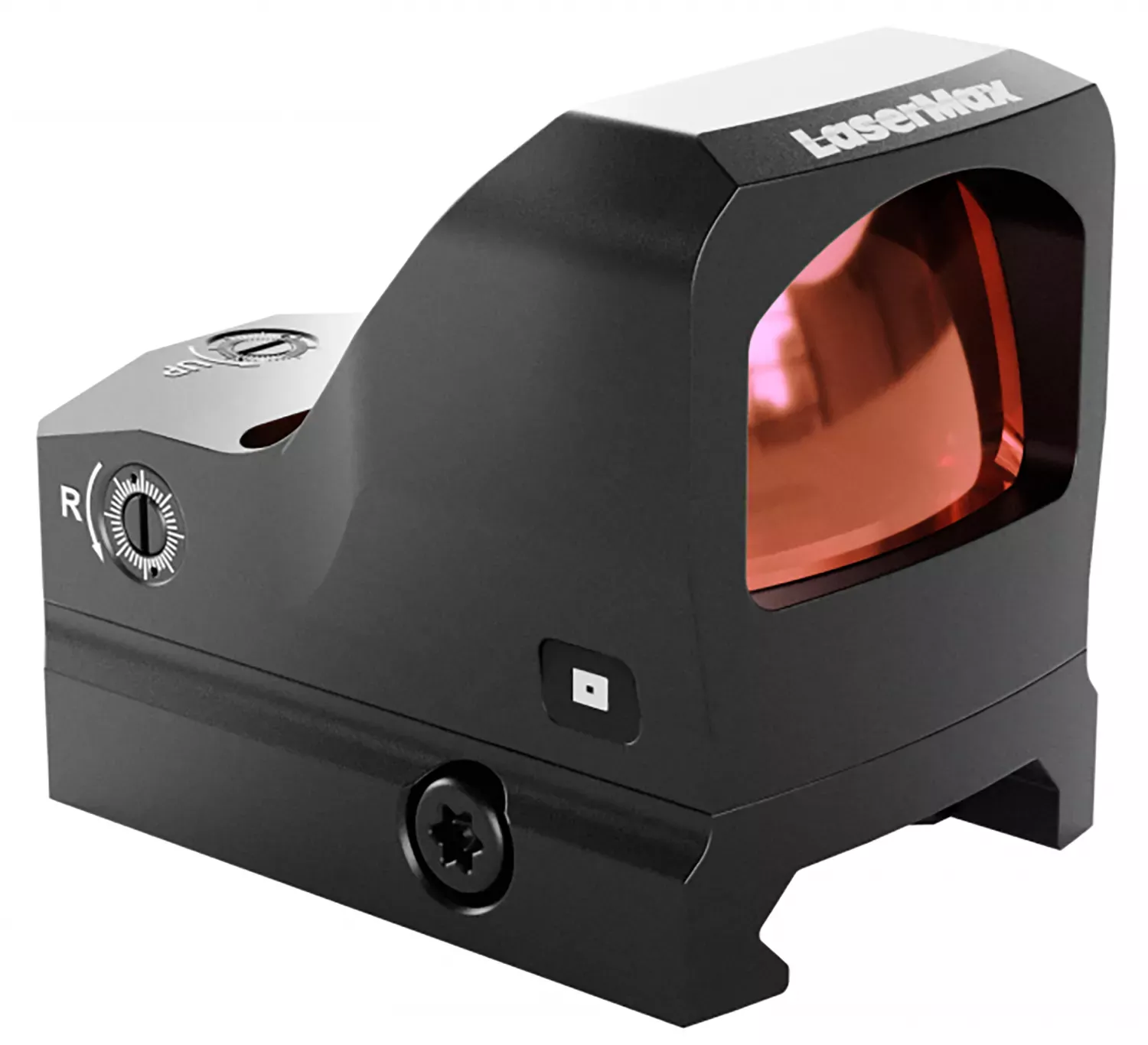 LaserMax Compact Red Dot Sight 1 x 0.98″ x 0.66″ 3 MOA Pistol/Rifle Picatinny Rail/RMR Pattern Footprint Matte Black Aluminum