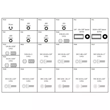 Last Chance Archery PPK1001 Pro Parts Kit, Clear