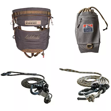 Latitude Outdoors SSK-M3-XL-SK Method 3 Saddle Starter Kit, Grey, XL