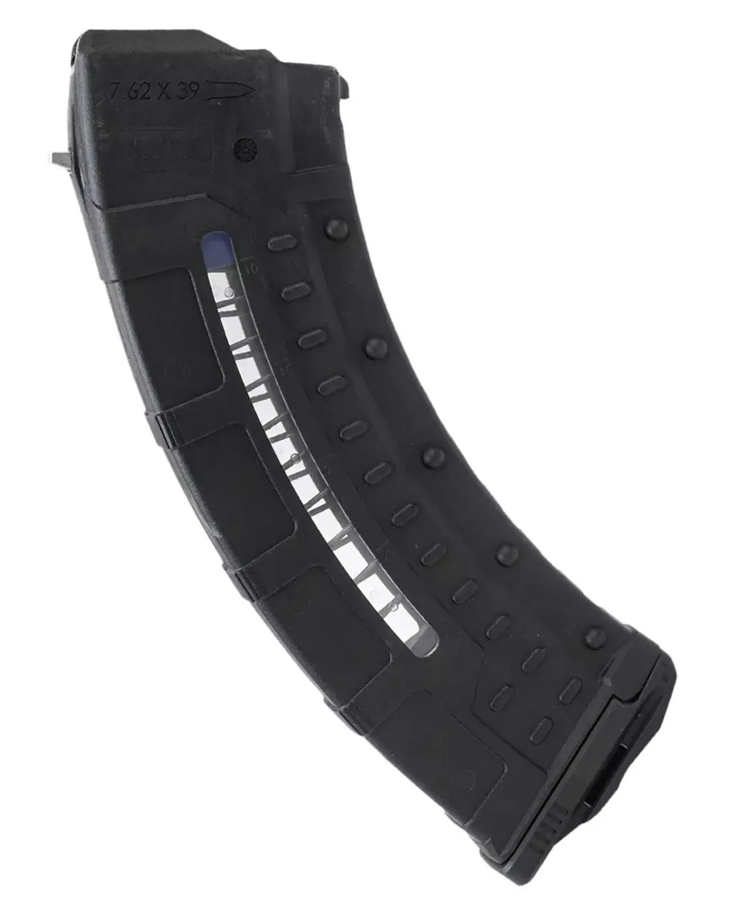 Leapers 7.62x39mm 30rd Windowed Magazine Black Polymer/Steel RBTAKM30
