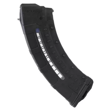 Leapers RBTAKM30 30rd Windowed 7.62x39mm Black Polymer/Steel