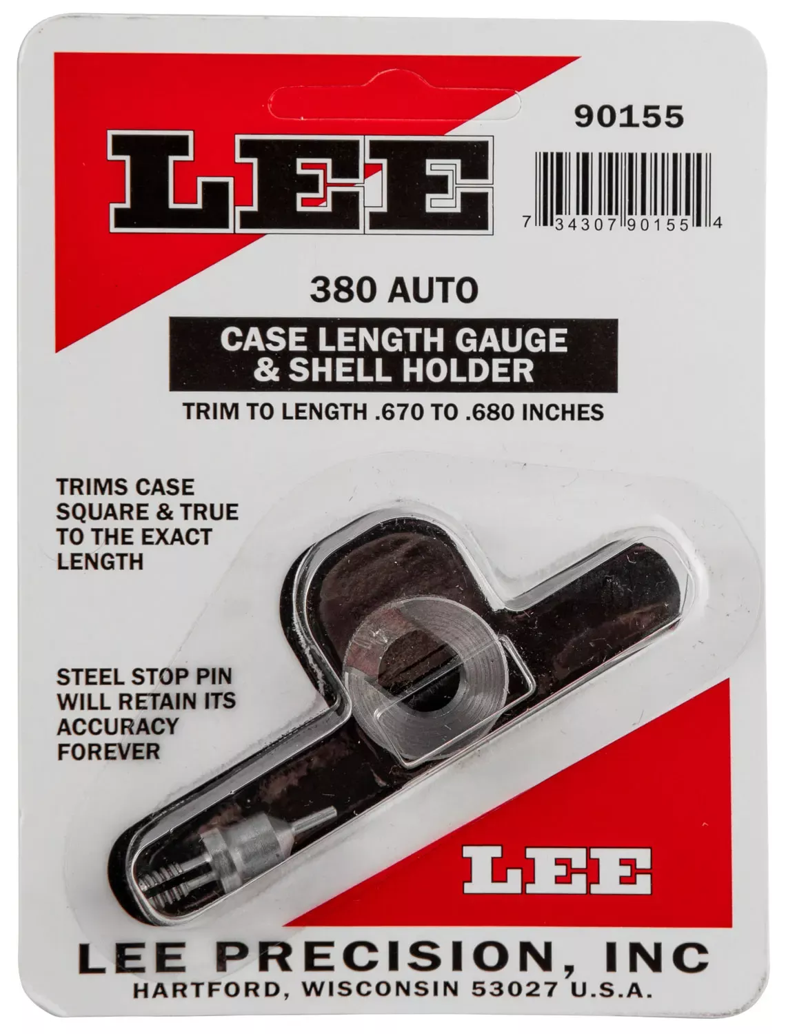 Lee Precision Case Length Gauge 380 ACP