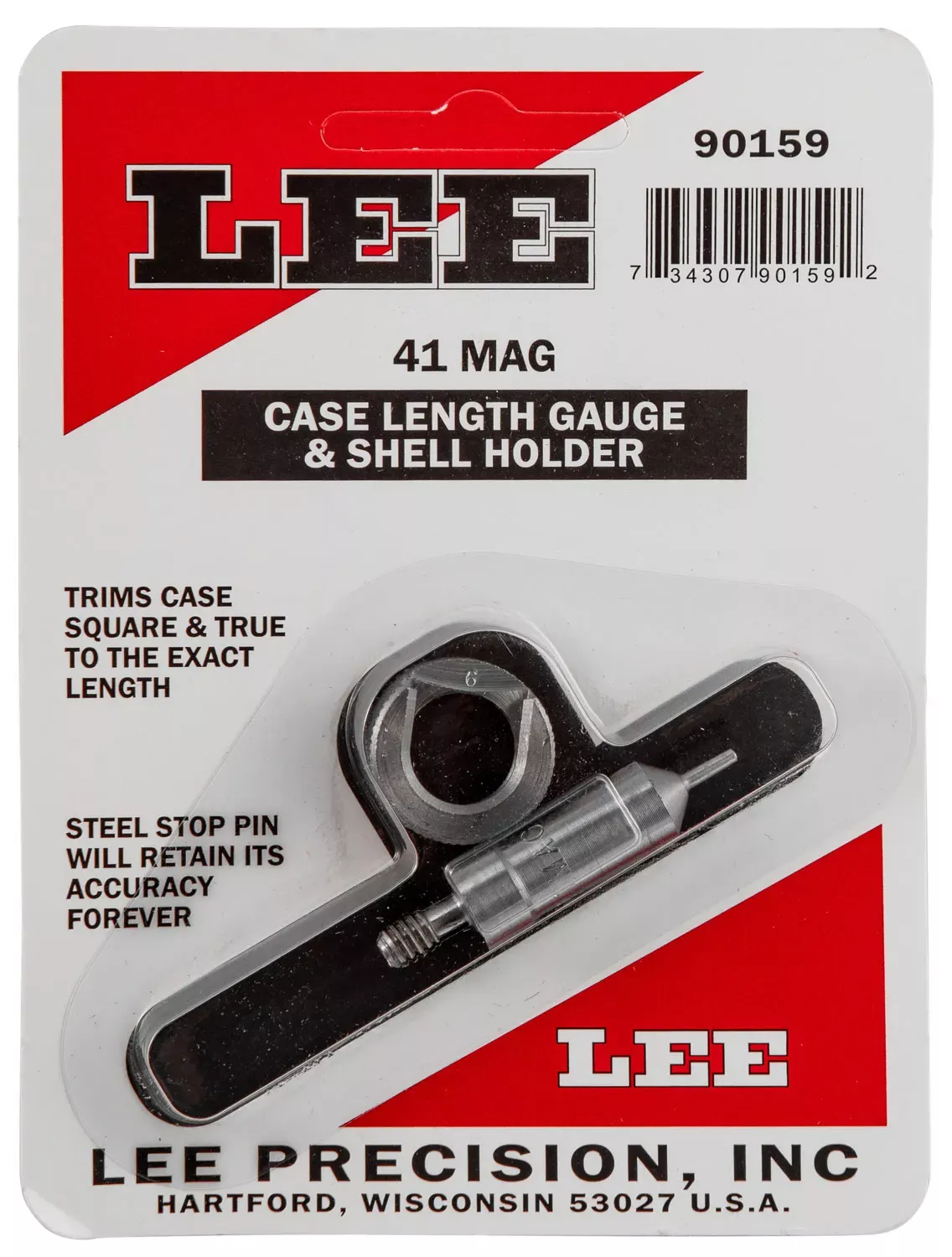 Lee Precision Case Length Gauge & Shell Holder 41 Rem Mag