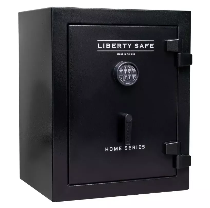 Liberty Home Safe 8 Fire Rated 60 Mins at 1200° Textured Black Elock 0806005H