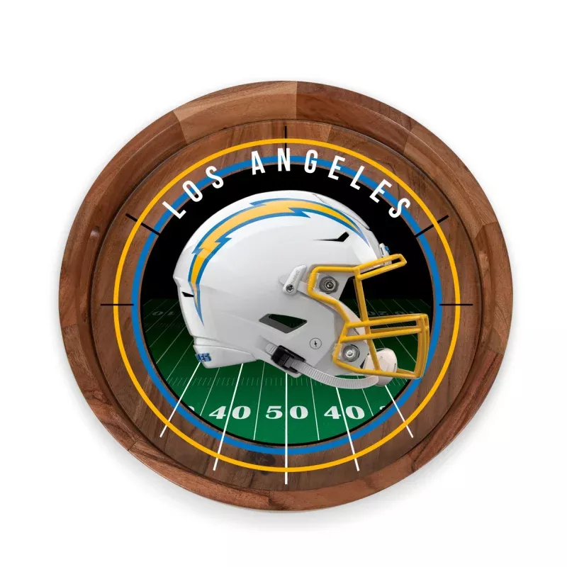Los Angeles Chargers – Barista Serving Tray with Glass Insert
