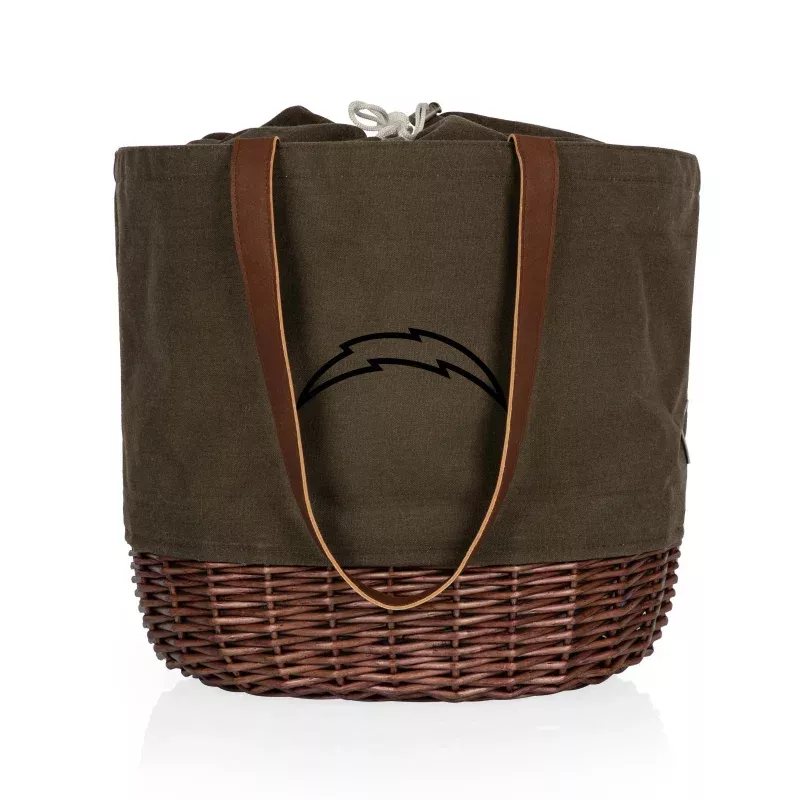 Los Angeles Chargers – Coronado Canvas and Willow Basket Tote
