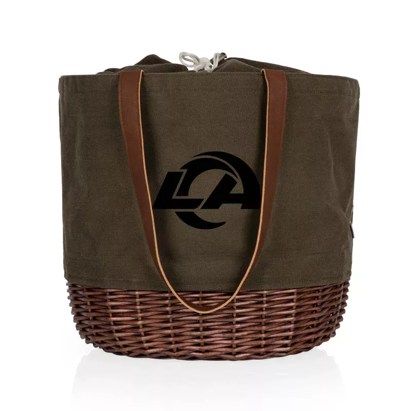 Los Angeles Rams – Coronado Canvas and Willow Basket Tote