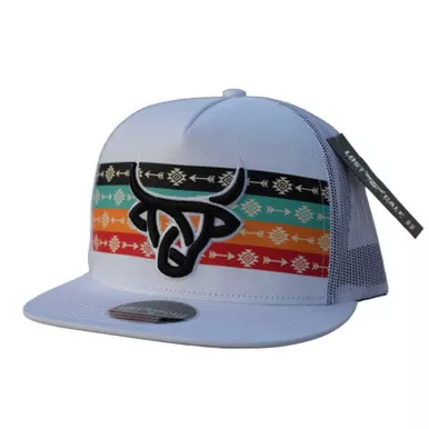 LOST CALF Arrow White Flat Cap (LCF00031)