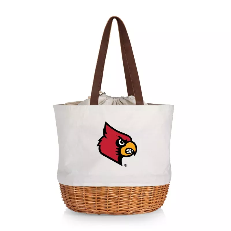 Louisville Cardinals – Coronado Canvas and Willow Basket Tote