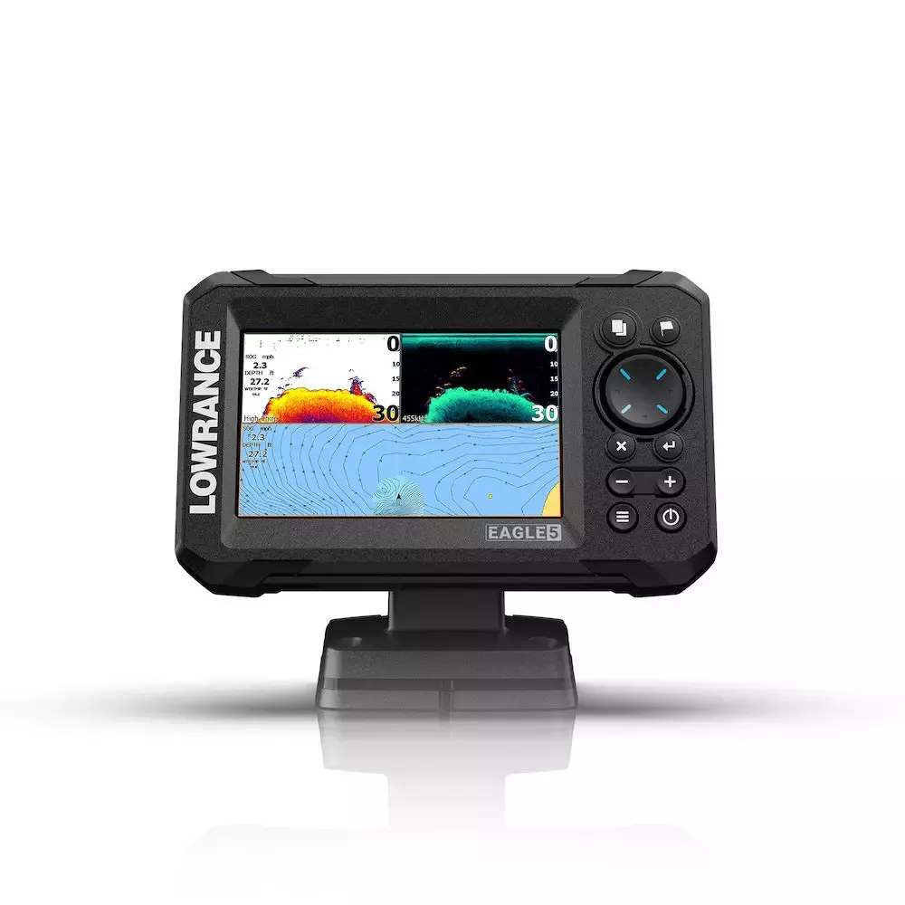 Lowrance Eagle 5" w/SplitShot HD Transducer + C-MAP