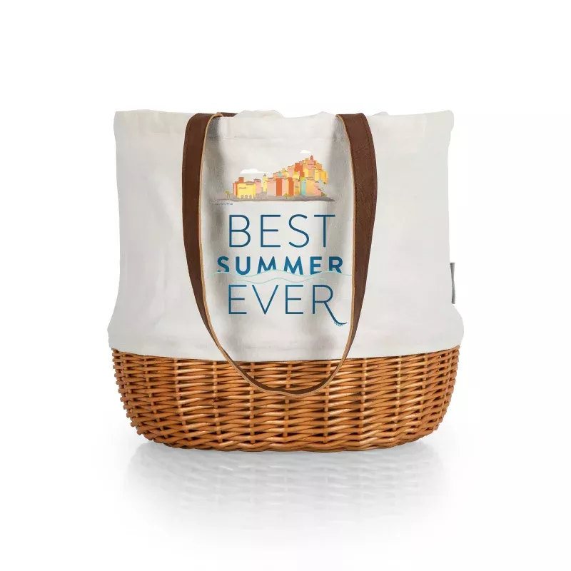 Luca – Coronado Canvas and Willow Basket Tote