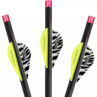 Lumenok BECF3P Crossbow Bolts, 20 Inches, Pink Flat, Black, 3 Pack