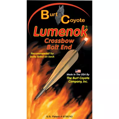 Lumenok ECC3 Crossbow Nocks HD Orange Moon Easton/Beman, Red, 3 Pack