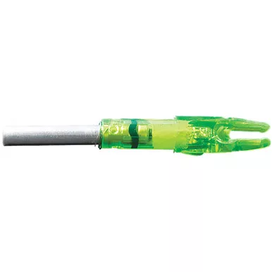 Lumenok GT3G Lighted Nocks Green Gold Tip, Green, 3 Pack