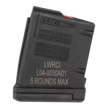 LWRC 2000123A02 PMAG Black Detachable 5rd 6.8 SPC for LWRC SIX8