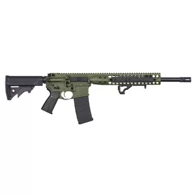 LWRC ICDIR3ODG16 DI 300 Blackout 30+1 16.10" Black Nitride Threaded Barrel, OD Green Receiver w/Picatinny, M-LOK Handguard, LWRC Adj Compact Black Polymer Stock, Black Magpul+ Grip, Ambidextrous