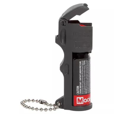 Mace 80745 Pocket Pepper Spray OC Pepper Range 10 ft Black Includes Built in Keychain