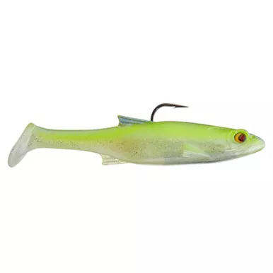 Mafia Outdoors Daingerous Swimbait Loaded Shallow Runner 6" Chartreuse Blue
