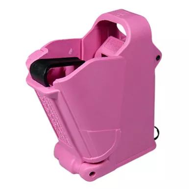 Maglula UP60P UpLULA Loader & Unloader Double & Single Stack Style made of Polymer with Pink Finish for 9mm Luger, 45 ACP Pistols