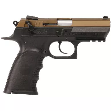 Magnum Research BE99153RSLBB Baby Eagle III 9mm 15+1 3.85" Burnt Bronze Carbon Steel Slide Black Textured
