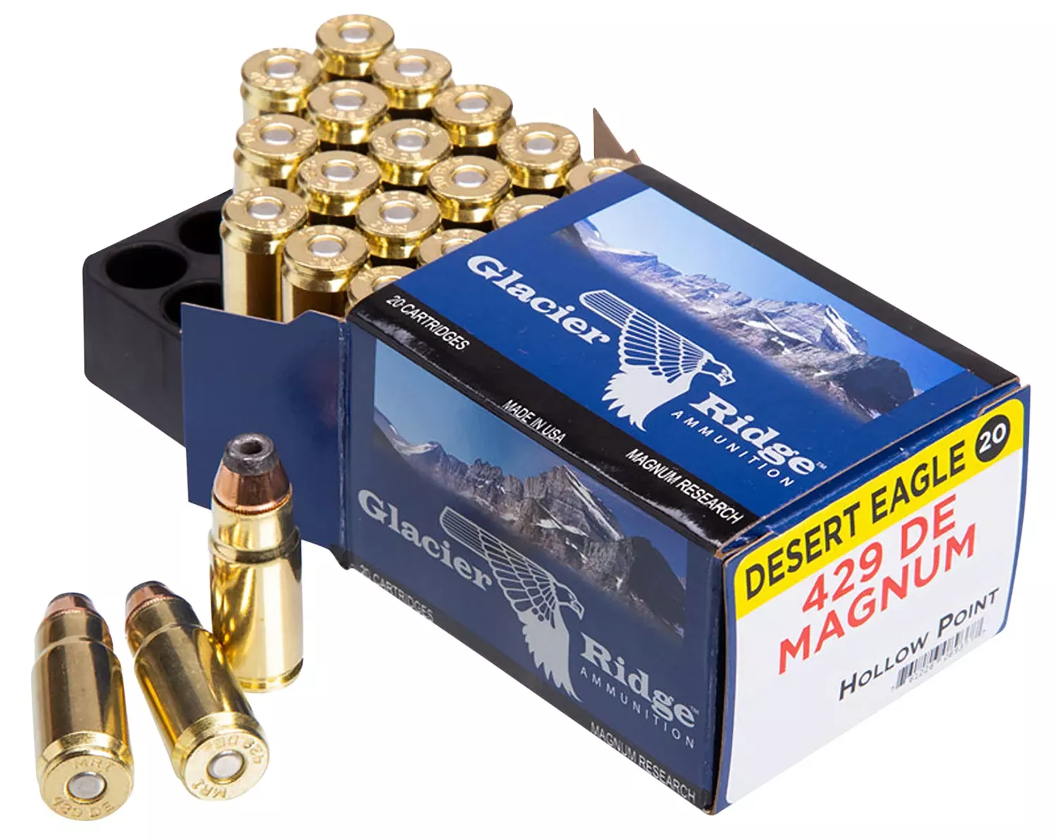 Magnum Research Desert Eagle 429 DE Ammo 240 Grain Jacketed Hollow Point 20 Rounds DEP429DE240JHP