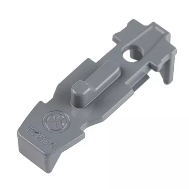 Magpul MAG803-GRY Tactile Lock-Plate Type 1 Made of Polymer w/ Stealth Gray Finish & 1/8" Single Ridge for PMAG 10/20/30 AR/M4 GEN M3/AR 300 B GEN M3 Floor Plates/5 Per Pack
