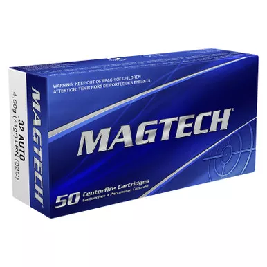 Magtech 32C Range/Training 32ACP 71gr Lead Round Nose 50 Per Box/20 Case