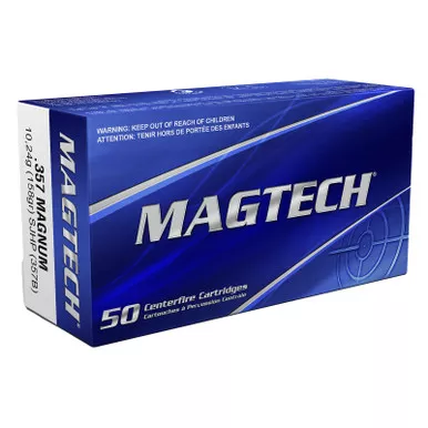 Magtech 357B Range/Training 357Mag 158gr Semi Jacketed Hollow Point 50 Per Box/20 Case