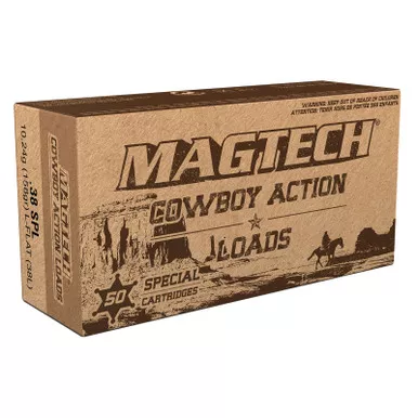 Magtech 38L Cowboy Action 38Special 158gr Lead Flat Nose 50 Per Box/20 Case