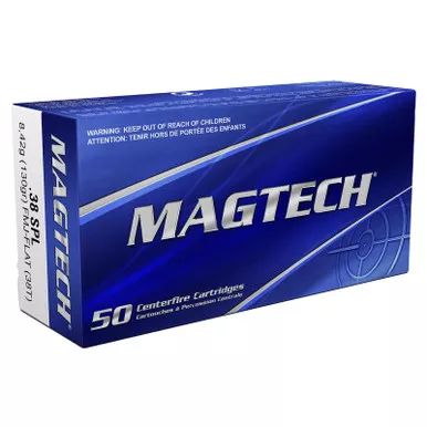 Magtech 38T Range/Training 38Special 130gr Full Metal Jacket 50 Per Box/20 Case