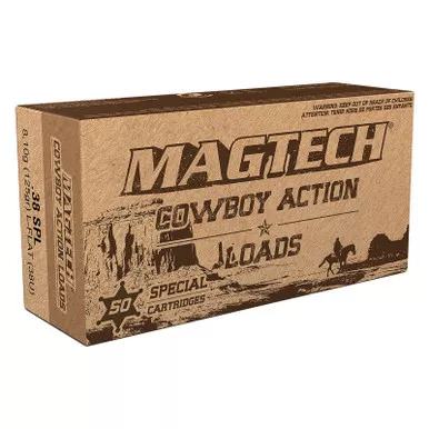 Magtech 38U Cowboy Action 38Special 125gr Lead Flat Nose 50 Per Box/20 Case