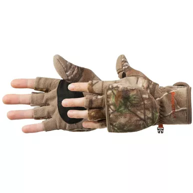Manzella Bowhunter Convertible Glove/Mitten, Realtree Edge Camo