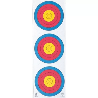 Maple Leaf Press FT3X40V Target Face 3 Spot Vertical, Multicolor, 25 Pack