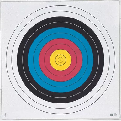 Maple Leaf Press FT60 Target Face FITA 10 Ring, 60 cm, Multicolor, 25 Pack