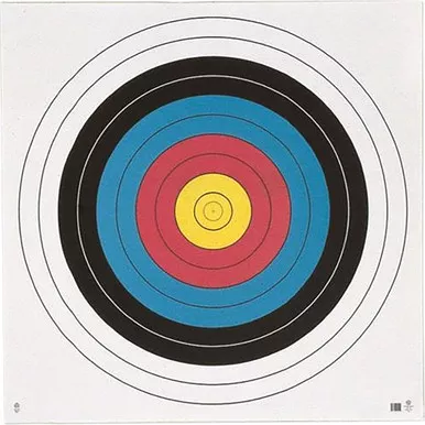 Maple Leaf Press TA-80 Target Face FITA 10 Ring 80 Centimeter, Multicolor, 12 Pack
