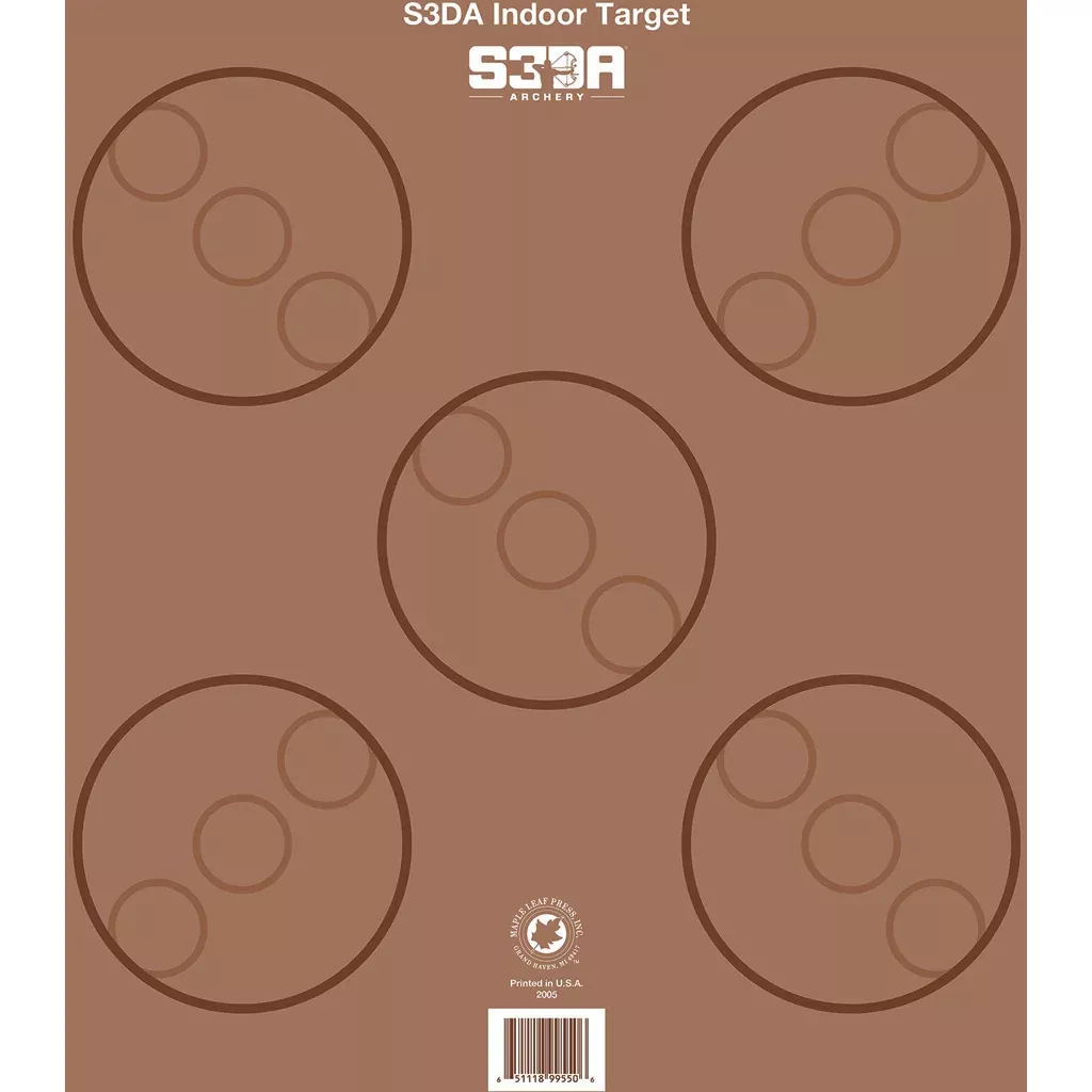 Maple Leaf S3da 3d Target Face Brown Asa 25 Pk.