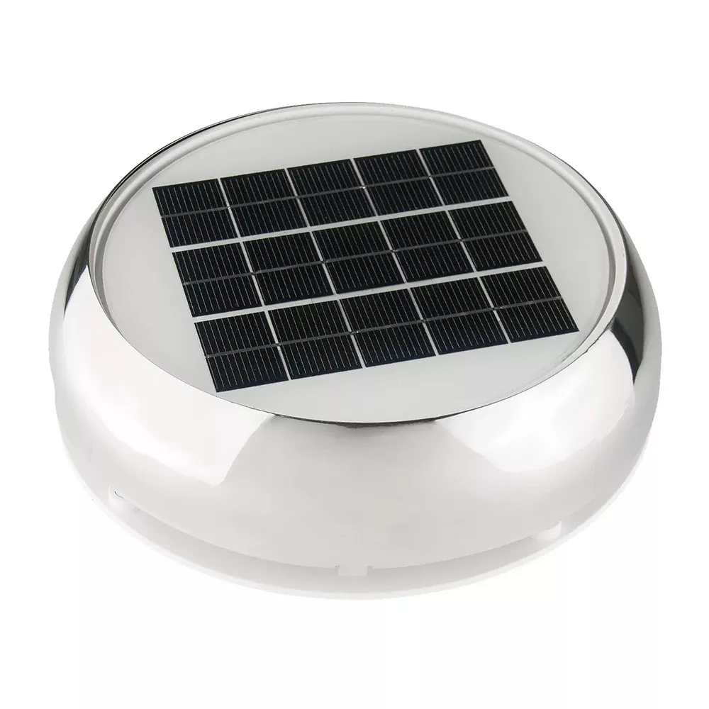Marinco 3″ Day/Night Solar Vent – Stainless Steel