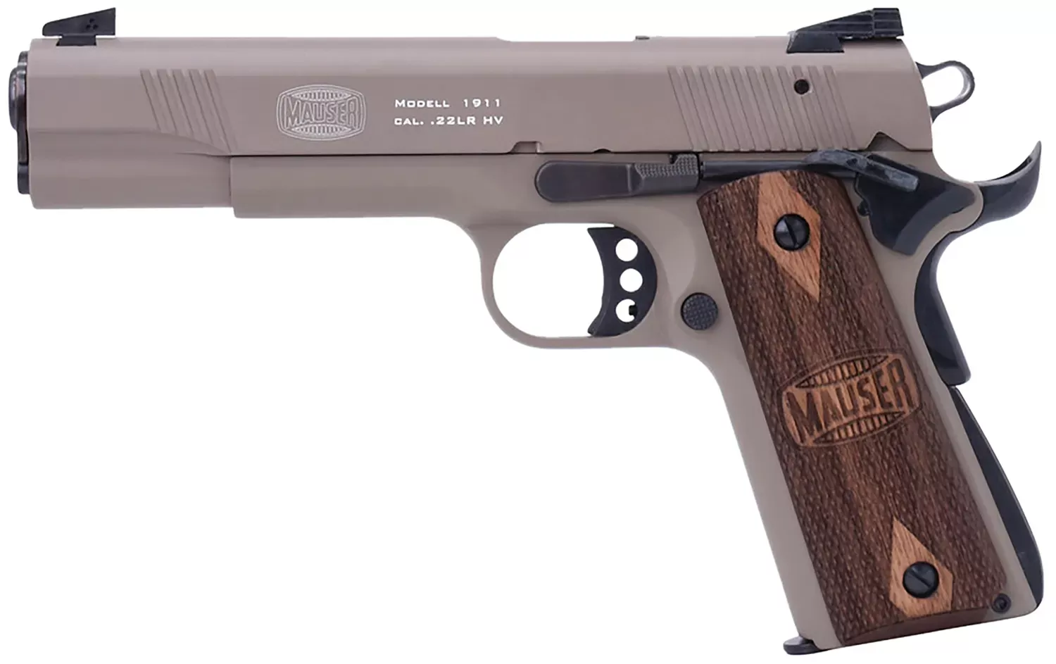 Mauser Rimfire 1911 22 LR Pistol 5" Tan 4110604