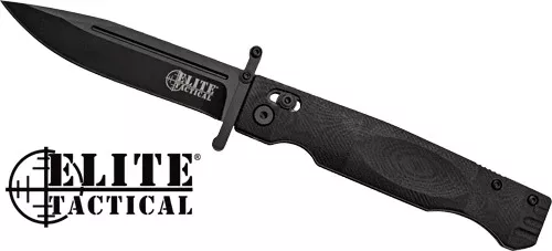 Mc Elite Tactical Guardsman – 3.75″ Clip Pnt Fldr Blk/blk