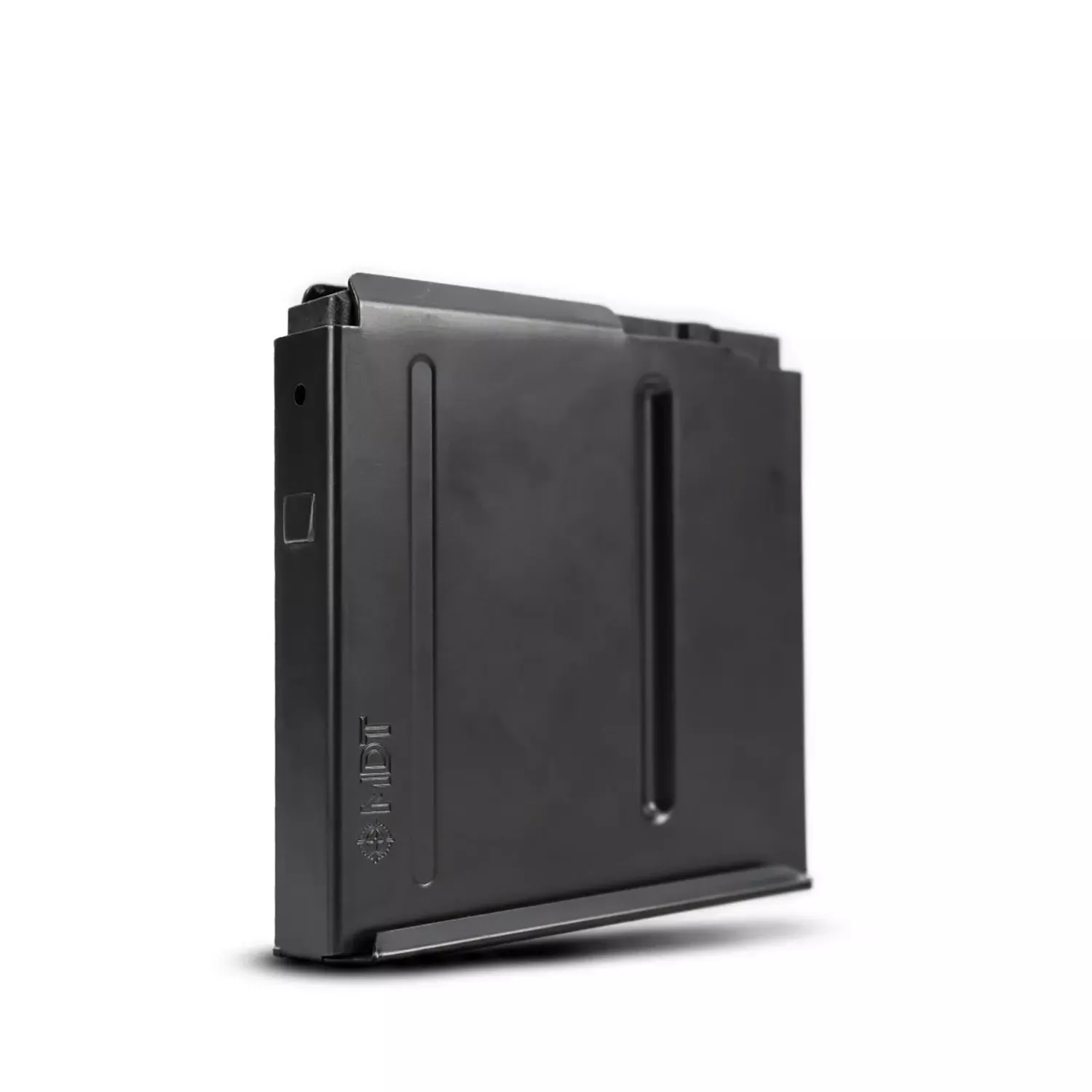 Mdt Sporting Goods Inc AICS Magazine 5rd Extended 300 PRC Long Action Magnum (CIP 3.80" L), Black Steel