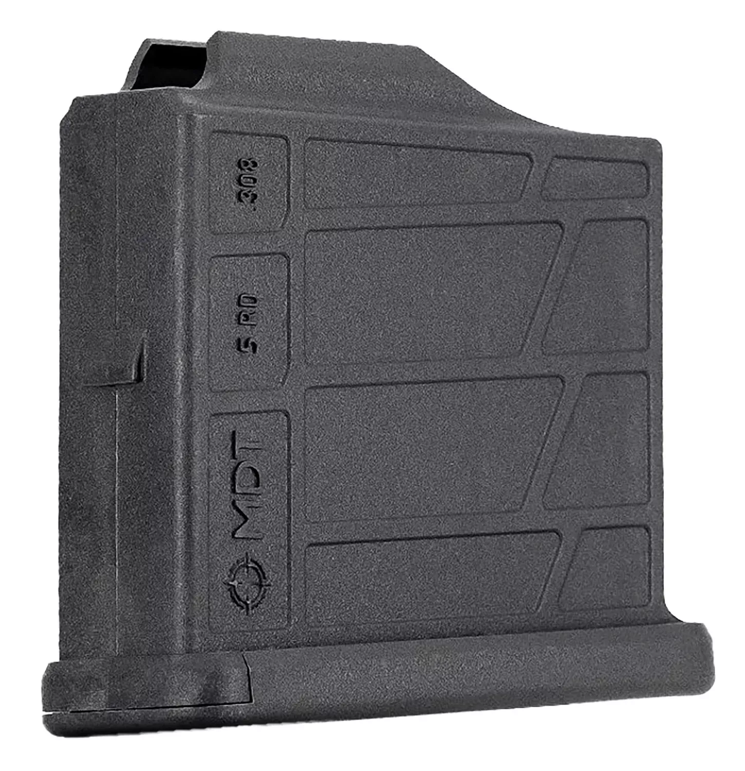 Mdt Sporting Goods Inc AICS Magazine 5rd Extended 6.5 Creedmoor/308 Win Short Action Black Polymer 105026BLK