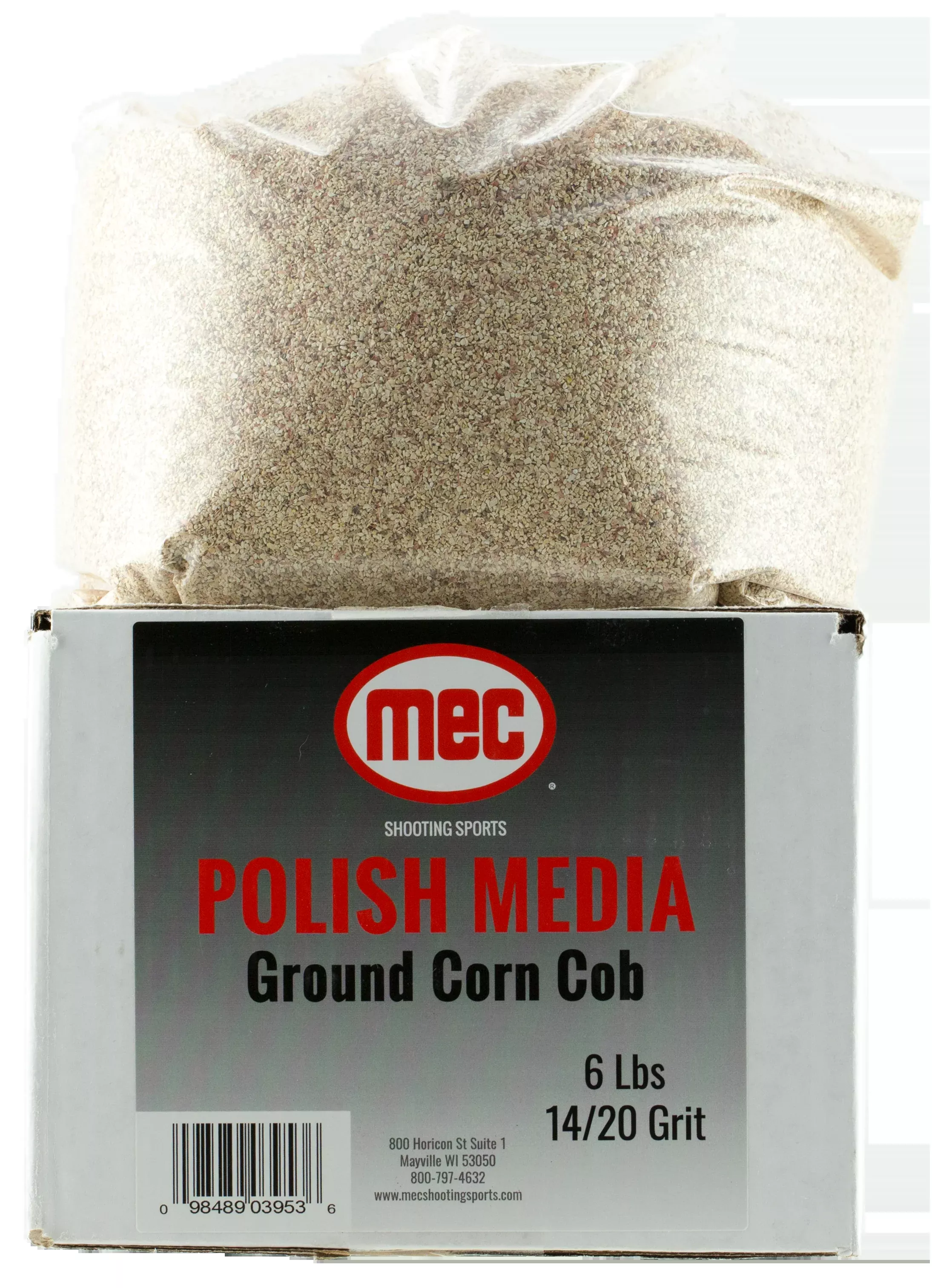 Mec Brass Prep, Mec 1311103 Corn Media 12/20 Grit